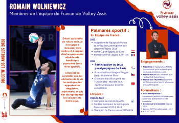 Initiation et conférence para-volley, paralympiens à Paris 2024